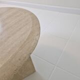 Travertine Coffee or Side Table, Italy 1980s