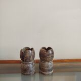 Alabaster candle holder