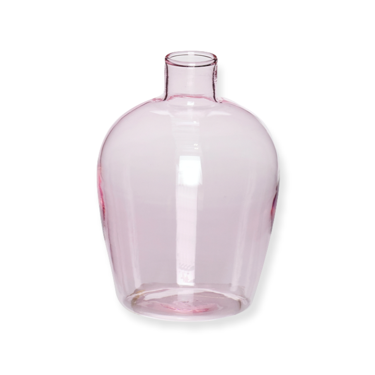 Vase in pale pink glass 11cm