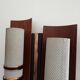 Simple mid-century wall light in metal, wooden and copper base, 1960s, Germany.