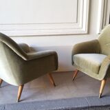 Danish chair club organic years soft 50 green glossy