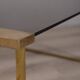 Vintage 1960s italian design brass and glass coffee table