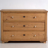 Antique solid pine chest of drawers – European rustic chest of drawers – circa 1900 #106