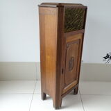 Showcase sideboard art deco in solid oak