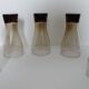 Set of 5 smoked glass soda glasses