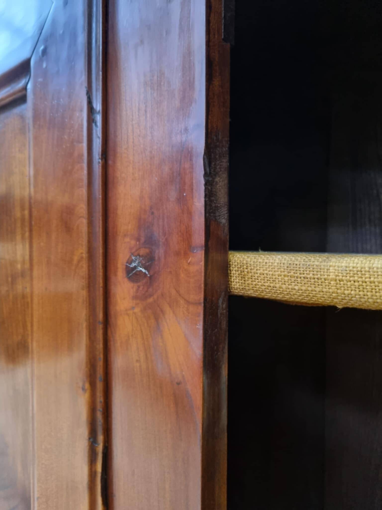 Antique cherry wood wardrobe