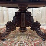 Table à manger ovale à pied centrale époque Napoléon III