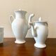White porcelain coffee and tea set