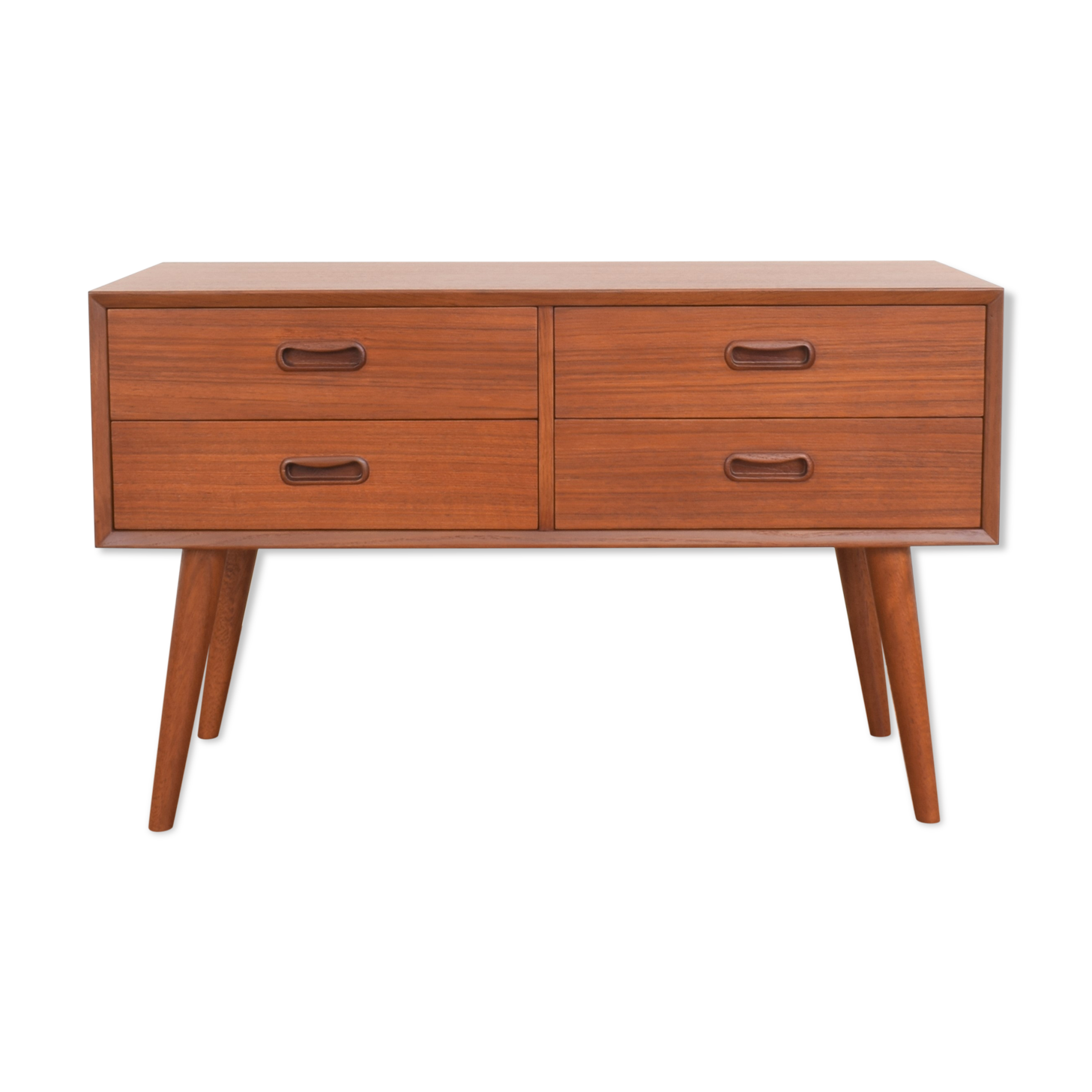 Mid-century danish teak chest of drawers, 1960s.
