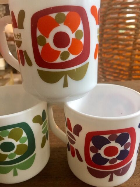 Lot of 15 mugs Arcopal vintage scania lotus mobil