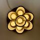 Murano & Brass Ceiling Lamp by J.T. Kalmar, Austria, 1960s
