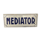 Plaque émaillée Mediator