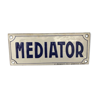 Plaque émaillée Mediator