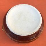 Ancienne terrine céramique émaillée marron