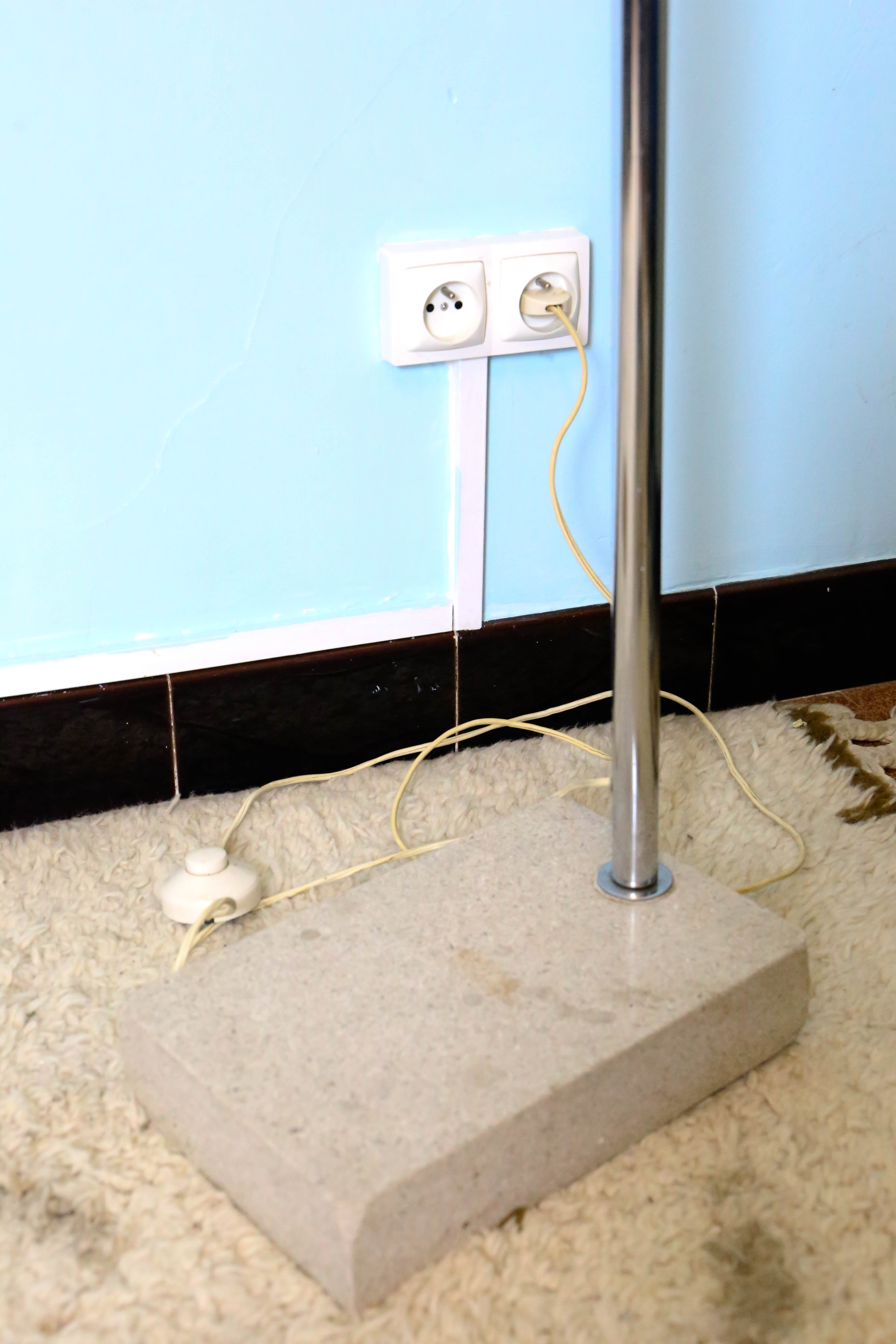 Vintage arc floor lamp, circa 1970