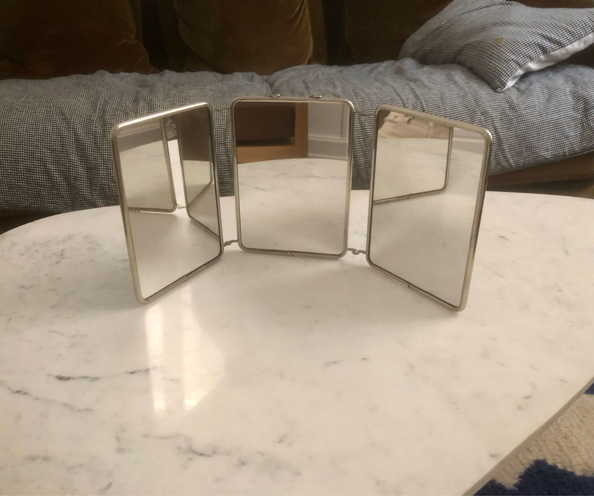 Barber mirror triptych