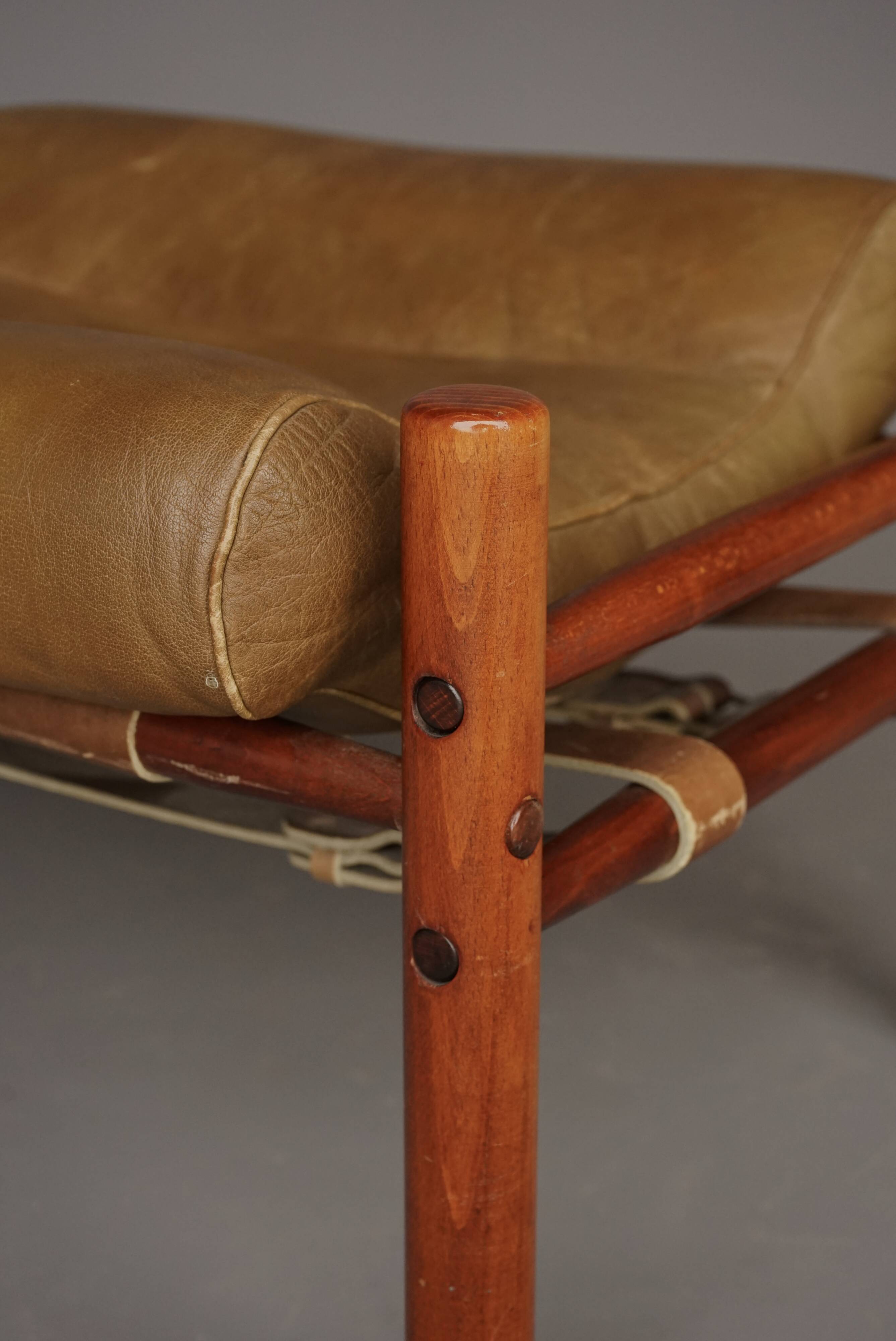 Inca Footstool Ottoman by Arne Norell for Arne Norell AB