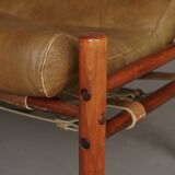 Inca Footstool Ottoman by Arne Norell for Arne Norell AB