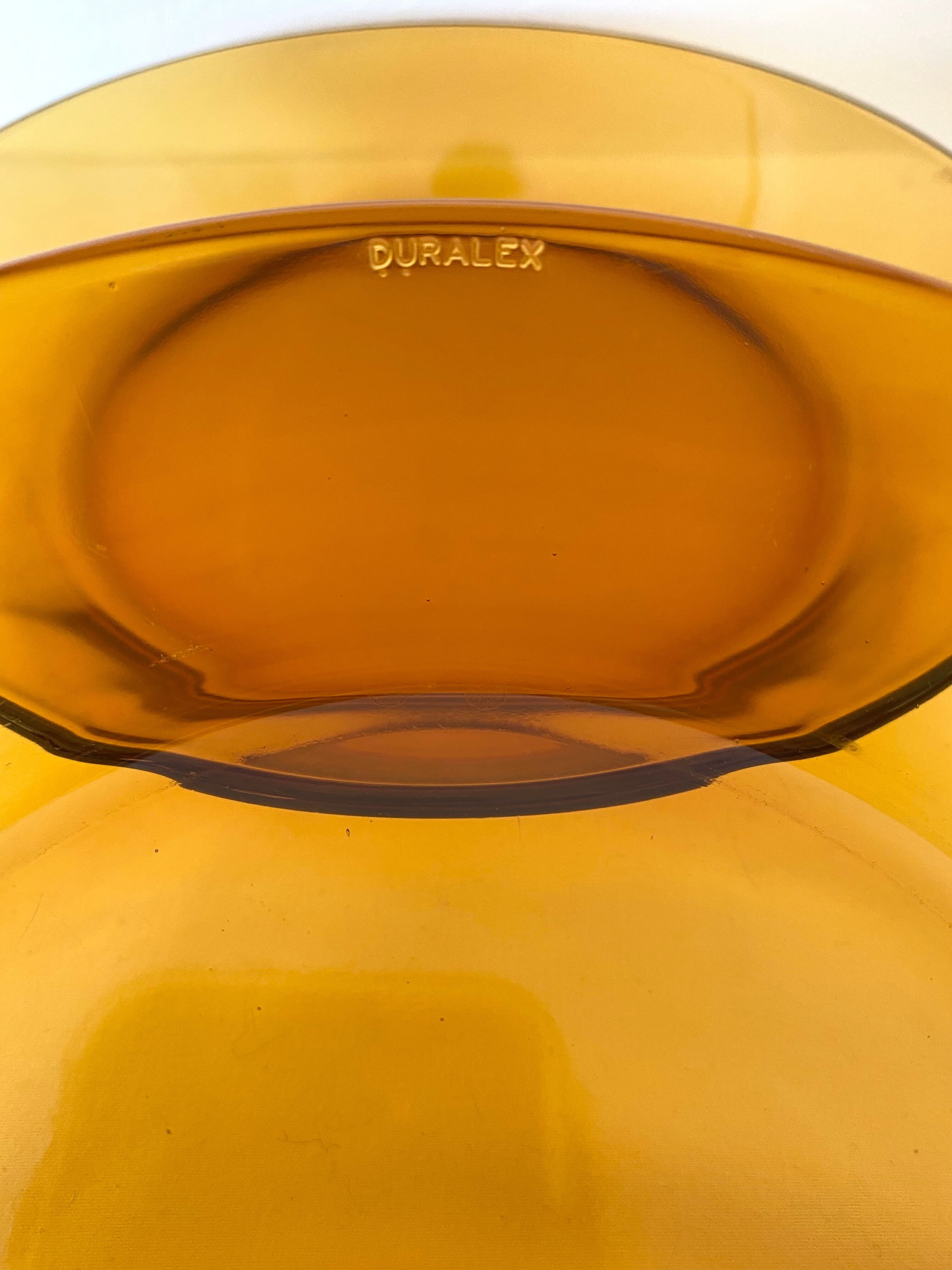 Lot de 4 assiettes à soupe ambrées Duralex