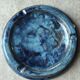 Vintage glazed terracotta ashtray by Eugène Alaphilippe (Verneuil-