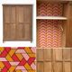Armoire parisienne art déco 1930 penderie démontable bois brut
