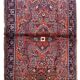 Handmade antique Persian Sarouk rug 3.2' x 5.2' (97cm x 158cm) 1920s