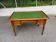 Louis XVI style desk in solid wood and green leather, 1970.