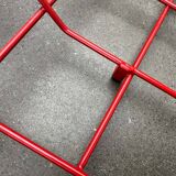 Red rope coat rack, modern German mid-century, 1960s.