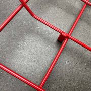Red rope coat rack, modern German mid-century, 1960s.