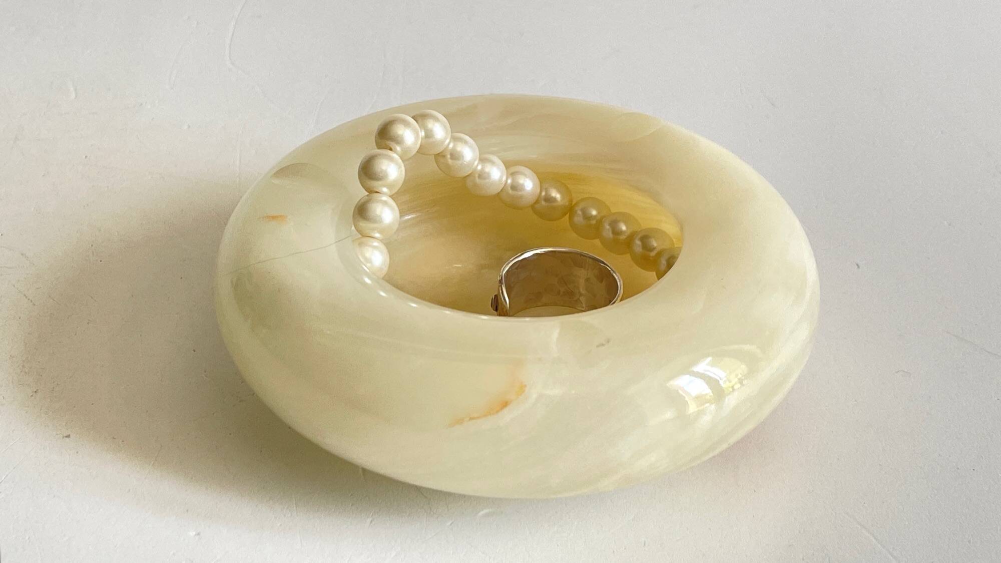 VINTAGE MARBLE ASHTRAY