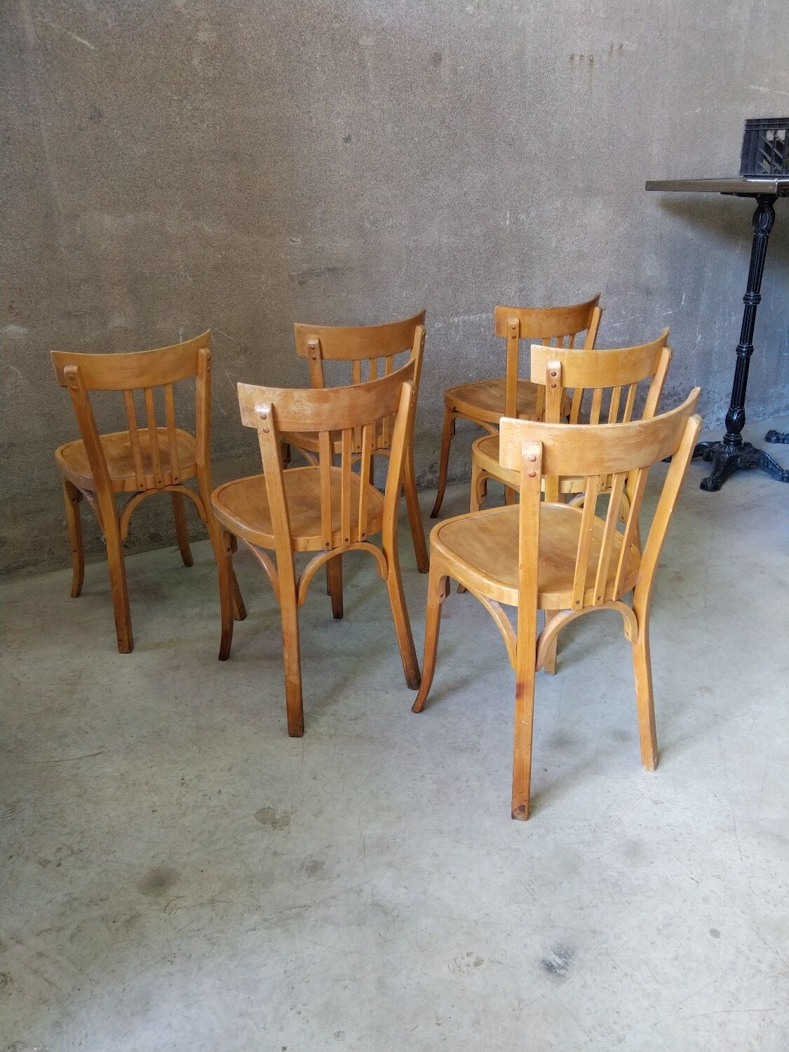 6 Bauman bistro chairs