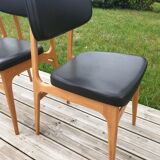 Set of 4 scandinavian chairs