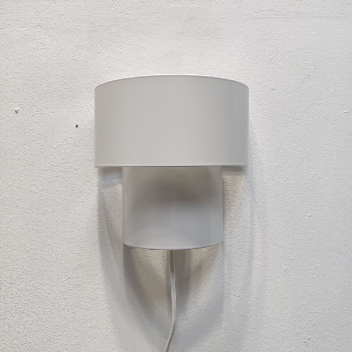 Minimalist white Ikea wall lamp