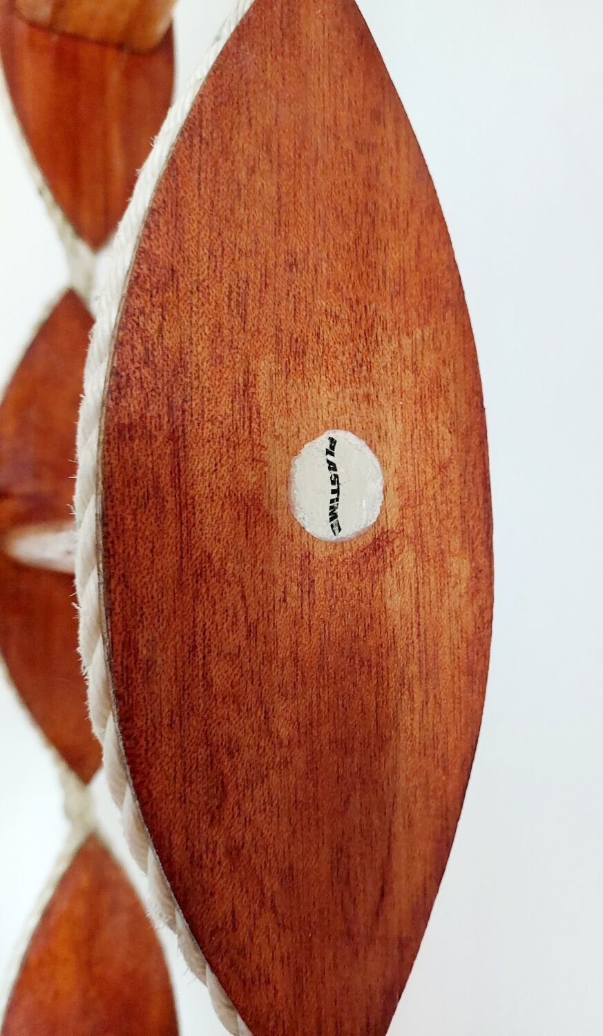 Echelle de bateau vintage bois et cordage