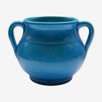Vase à anse - bleu iznik - 1930's