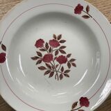Assiette creuse en faïence HBCM modèle Martine