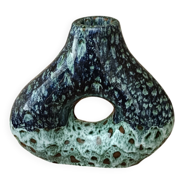 Vase, glazed ceramic candlestick
