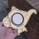 Metal Mirror Aranmula Conchu with back stand model