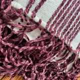 Bohemian ethnic fringed plaid