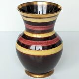 Multi-colored ceramic vase, Germany signed DB Hohr. (​Dümler & Breiden)​