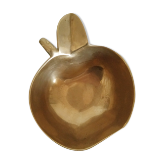 Apple-shaped brass cup
