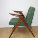 Bunny armchair, 1970s green boucle by J. Chierowski - 2 pieces available