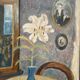 Swedish Oil on Panel – “The White Lily” by M. Niklas (May Nicklasson)