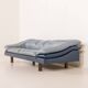 Vintage Poltrona Frau Space Age leather sofa, Italy 1980s
