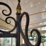 Wrought iron baker's grid.