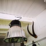 Industrial-style metal hanging lamp