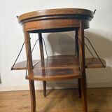 English tea table, with system, modular shelf and removable top, 1920
