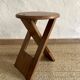 "Suzy" wooden folding stool by Adrian Reed, 1970s