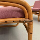 Vintage 1970s Scandinavian Bamboo Sofa