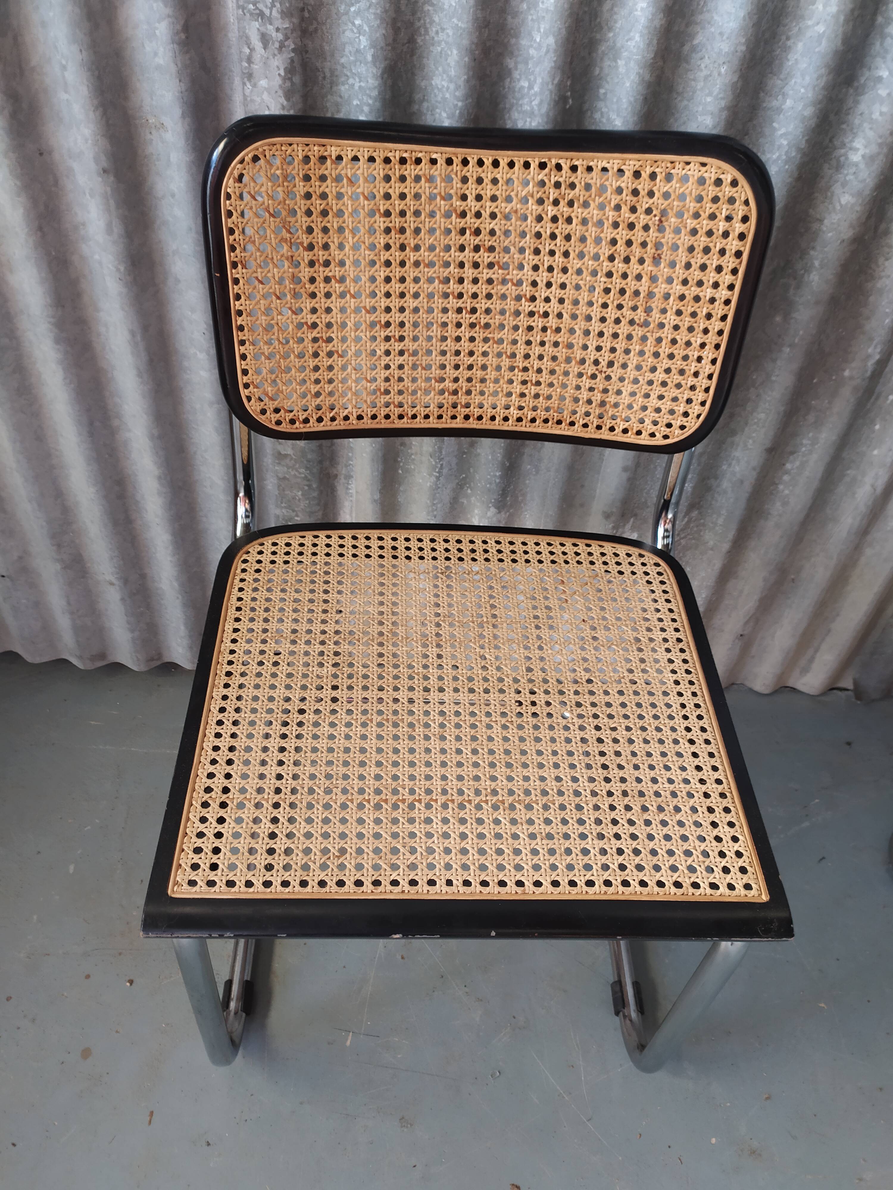 Pair of chairs Cesca B32 Marcel Breuer